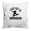 every day i'm Throw Pillow