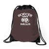 soccer takes balls Drawstring Bags
