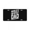 world's okayest dad funny License Plate