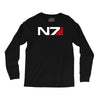 mass effect n7 logo Long Sleeve Shirts