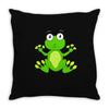 frog cute Throw Pillow