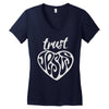 trust jesus Women's V-Neck T-Shirt