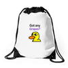 got any grapes Drawstring Bags