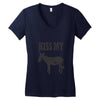 kiss my ass Women's V-Neck T-Shirt