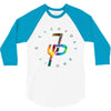 jake paul colorful 3/4 Sleeve Shirt