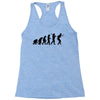 evolution of table tennis or ping pong mens black t shirt top Racerback Tank
