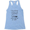 good book and coffee rectangle Racerback Tank