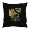 where words fail music speaks Throw Pillow