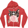 cat Zipper Hoodie