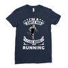 simple man running Ladies Fitted T-Shirt