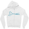 cut Zipper Hoodie