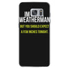 i am not a weatherman but you should expect a few inches funny Samsung Galaxy S7