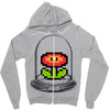 rare flower Zipper Hoodie
