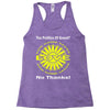 political the 80's 60's hippy anti capitalism Racerback Tank