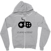 custom texti Zipper Hoodie