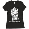 wibbly wobbly timey wimey talk whovian to me Ladies Fitted T-Shirt