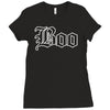 halloween boo Ladies Fitted T-Shirt