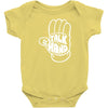 talk to the hand Baby Bodysuit