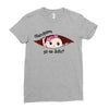 July Peeking Out Baby Girl in Spanish Ladies Fitted T-Shirt