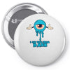 monster eye blue Pin-back button