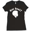 got soul funny retro funk disco afro 70s boogie soul new york Ladies Fitted T-Shirt