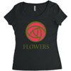 flowers Women's Triblend Scoop T-shirt