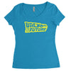 retro back to the future Women's Triblend Scoop T-shirt