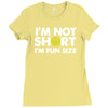 small tiny little shorty person gift tee Ladies Fitted T-Shirt