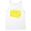 danger danger friend zone funny slogan Tank Top
