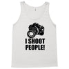 i shoot people t shirt funny photographer tee camera photography digit Tank Top