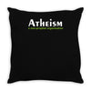 atheism funny retro religion jesus christ believer comic god Throw Pillow