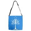 white tree of gondor Adjustable Strap Totes