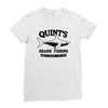 jaws cool shark Ladies Fitted T-Shirt