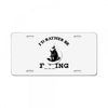 i'd rather be fishing License Plate
