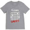 gsus saves chord V-Neck Tee