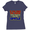 i'm cute see my uncle Ladies Fitted T-Shirt