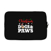 christmas dogs and paws Laptop sleeve