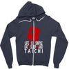 life is simple eat sleep and tai chi Zipper Hoodie