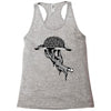 zombie eating brains Racerback Tank