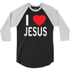 i love jesus 3/4 Sleeve Shirt