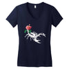 scorpio rose Women's V-Neck T-Shirt