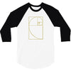 golden spiral 3/4 Sleeve Shirt