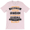 Super Cool Grandson Of A Freaking Awesome Grandma T-Shirt
