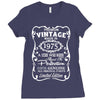 vintage made in 1975 Ladies Fitted T-Shirt