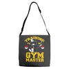 training to be gym master Adjustable Strap Totes