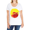 Peach Trump T-Shirt Ladies Curvy T-Shirt