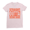 straight outta second grade Ladies Fitted T-Shirt