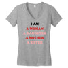 i Am A Woman A Daughter A Mother A Sister Women's V-Neck T-Shirt