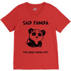 you make me a sad panda V-Neck Tee