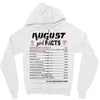 August Girl Facts Virgo Zipper Hoodie